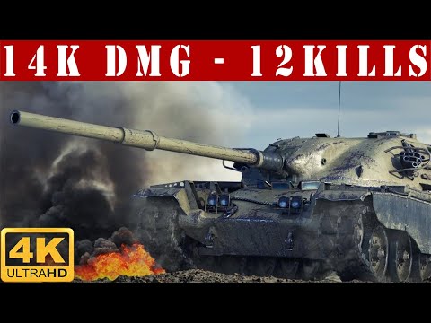 ✔️ T95/FV4201 Chieftain WoT ◼️ 14K DAMAGE • 12 KILLS ◼️ WoT Replays gameplay