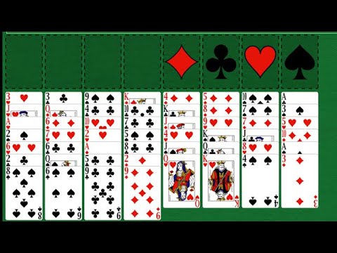 Freecell Solitaire - Green Felt