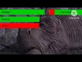Dinosaur 2000 Final Battle With Healthbars