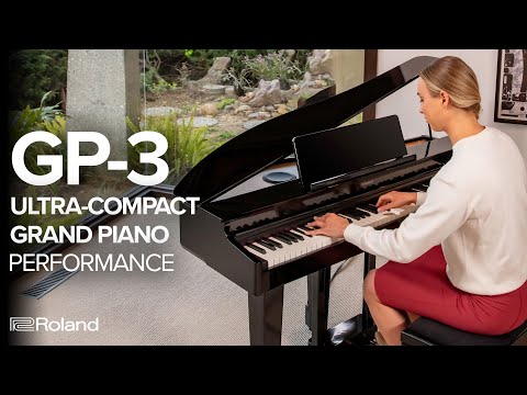 Roland GP-3 Compact Digital Grand Piano Polished Black