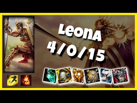 Leona Support 11.1 Challenger Gameplay Replay - S11 (4/0/15) - OCE