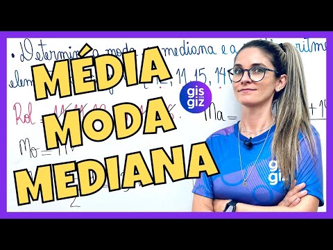 MÉDIA, MODA E MEDIANA | MEDIDAS DE TENDÊNCIA CENTRAL   \Prof. Gis/