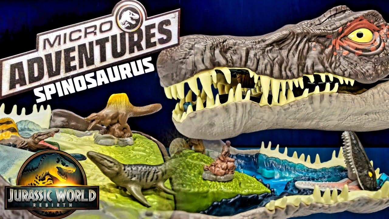 Mattel Jurassic World Rebirth Micro Adventures Spinosaurus Playset Review!!!