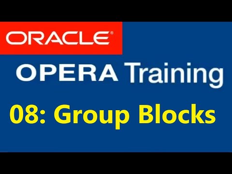 , title : 'OPERA PMS - Oracle Hospitality elearning |  10 Group Blocks'