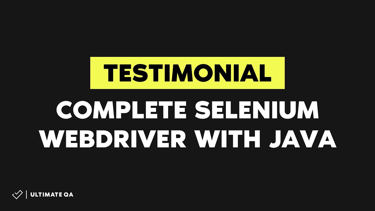 What Customers Have To Say about the Complete Selenium WebDriver with Java