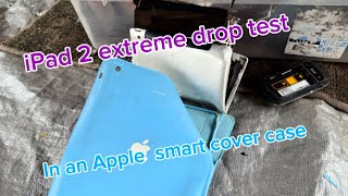 iPad 2 drop test in an Apple smart cover case