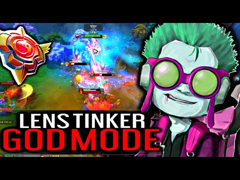 Lens Tinker - God Mode 15 Year old Crazy Tinker Spammer | Dota 2 Tinker Gameplay |