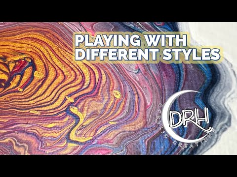 #236. PLAYING WITH DIFFERENT STYLES | #artist #fluidart #ringpour