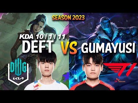DK Deft vs T1 Gumayusi - CAITLYN vs VARUS ADC - KR Ranked