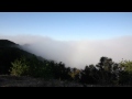 Sunset and the moon pulls the tides out + Santa Barbra Fog!