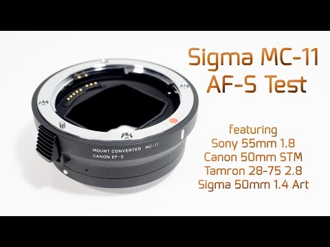 Sigma MC-11 AF-S Test an Sony A7II Canon 50mm 1.8 STM Sony 55mm 1.8 Sigma 50mm Art Tamron 28-75