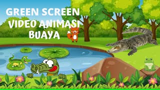 Download lagu Greenscreen Video Animasi Buaya untuk Bahan Ajar IPA mp3