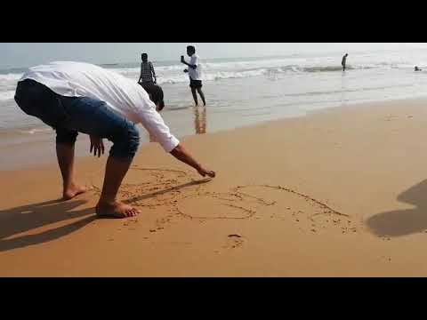 Narendra babu in Kottapatnam beach