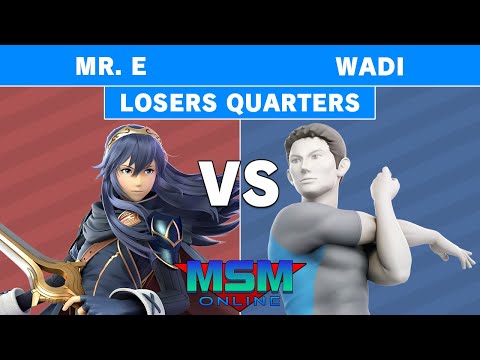 MSM Online 56 - Mr. E (Lucina) Vs. Panda | WaDi (Wii Fit Trainer) - Losers Quarters