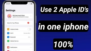How to use two Apple id