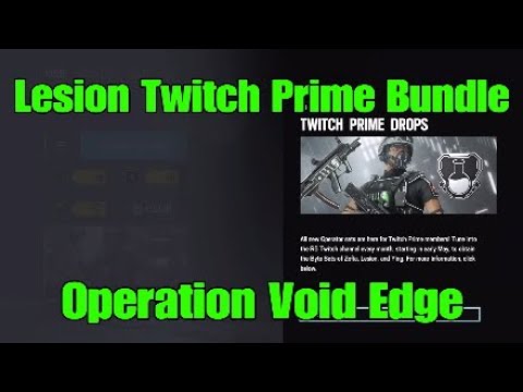 LIMITED EDITION Lesion Twitch Prime Bundle - Rainbow Six Siege