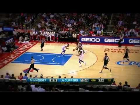 Alexey Shved dunks @ Los Angeles Clippers