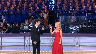 Lucy Durack & Rob Mills performing at Carols By Candlelight 2012