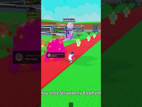 I Stole Strawberry Elephant and Almost Strawberry Elephant In Steal a Brainrot 😍🤑 #roblox #brainrots