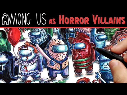 If Among Us were Horror Movie Villains