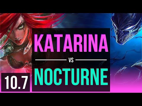 KATARINA vs NOCTURNE (MID) (DEFEAT) | Rank 2 Katarina | KR Grandmaster | v10.7