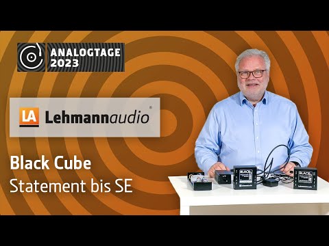 Analogtage 2023 - Lehmannaudio: Black Cube Statement bis Black Cube SE