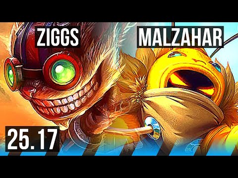 ZIGGS vs MALZAHAR (MID) | EUNE Challenger | 25.17