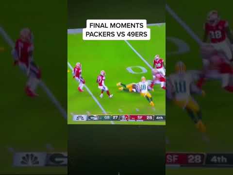 Final Moments Packers vs 49ers 🔥🤯