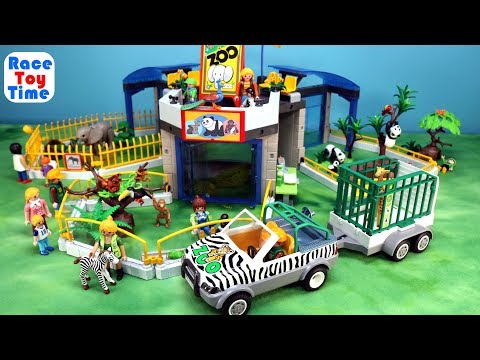 PLAYMOBIL City Life Toy Safari Animals Zoo Building Set For Kids - Build and Review!