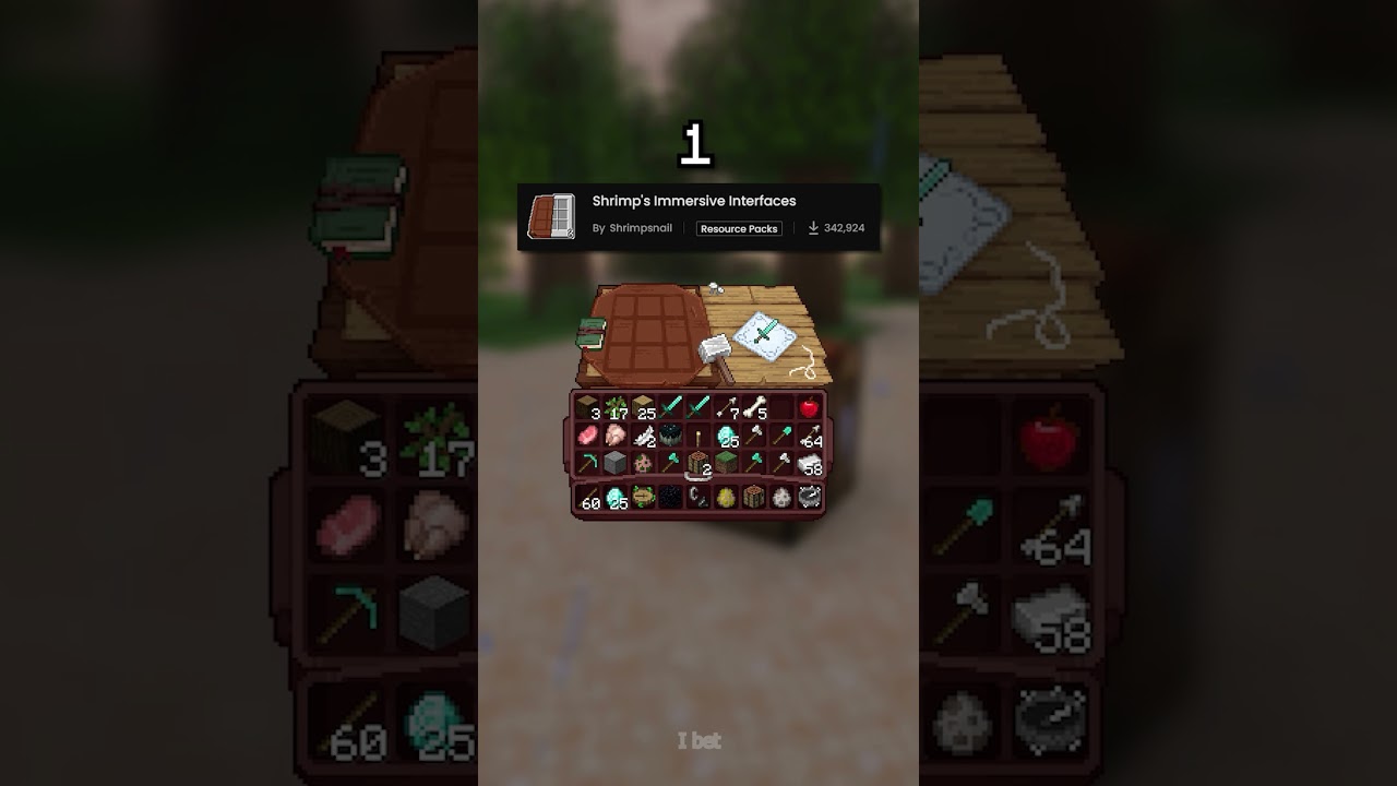 Which Texture Pack GUI is the BEST? #shorts