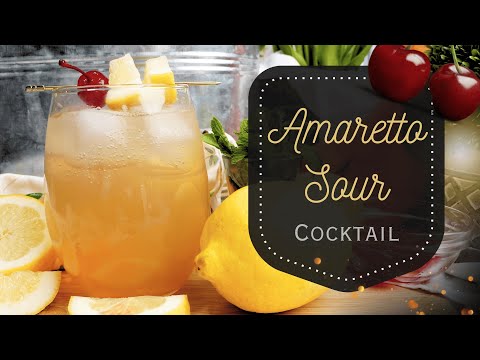 Amaretto Sour Cocktail Recipe | Sweet & Tart Classic Drink!