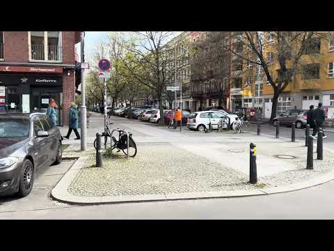 Berlin - Lunch walk through Kollwitzkiez | Prenzlauer Berg #naturalsounds