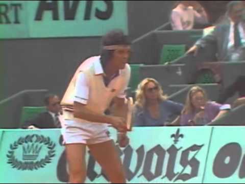 French Open 1980 2R - Jimmy Connors v Jean-Francois Caujolle (part 1) - Most amazing Connors match!