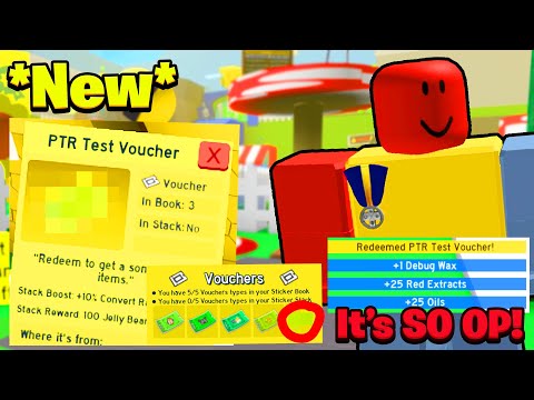 *NEW* RANDOM ITEM VOUCHER IS OP! TEST REALM UPDATE! (Bee Swarm Simulator)
