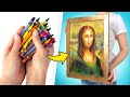 How To Draw Mona Lisa With Crayons