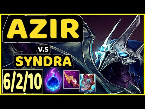 AZIR vs SYNDRA - 6/2/10 KDA MID CHALLENGER GAMEPLAY - EUW