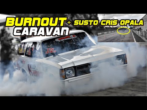 BURNOUT CARAVAN LOS HERMANOS + SUSTO OPALA CRIS