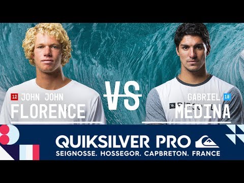 John John Florence vs. Gabriel Medina - Semifinals, Heat 2 - Quiksilver Pro France 2017