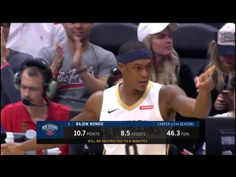 Rajon Rondo is BACK! (highlights of first game in Pelicans)
