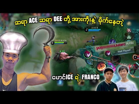 ဆရာACE , ဆရာDEE တို့အားကိုးနဲ့ မိုက်ချင်တိုင်းမိုက်နေတဲ့ မောင်ICE ရဲ့ Franco 😎