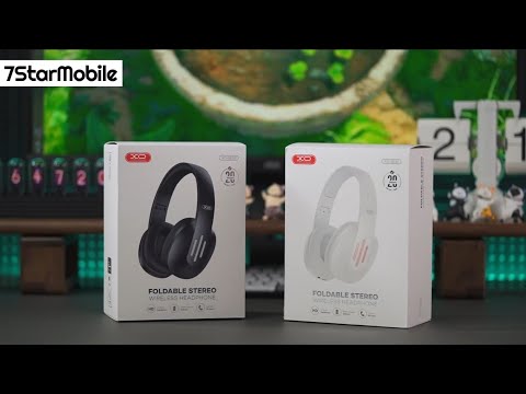 XO BE39 - Wireless Foldable Stereo Headset With HD Audio - (Black - White)
