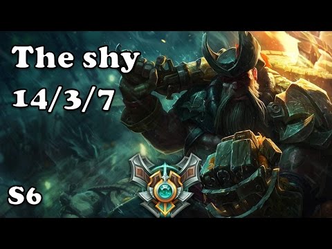 110: The shy (Gangplank) Top VS Gragas S6 Master Ranked KO League of legends