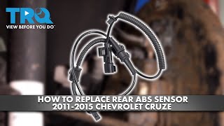 How to Replace Rear ABS Wheel Sensor 2011-2015 Chevrolet Cruze