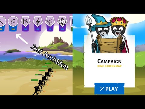 Archidons VS Stick War 3 Campaign - King Zarek Map | Full Gameplay | Viewer's Challenge