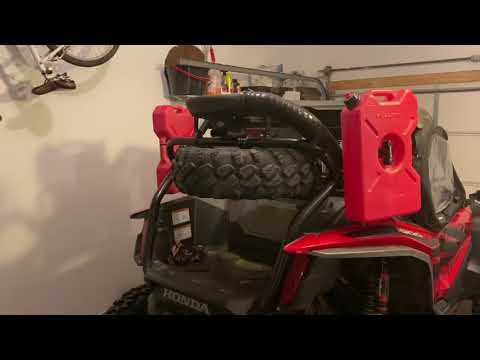Honda Talon spare tire mount & rear step review. 1000R 1000X