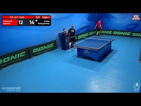 20:30 Oleksandr Ivashkin 0 - 3 Artem Maksymenko West 5 WIN CUP 18.12.2022 | TABLE TENNIS WINCUP