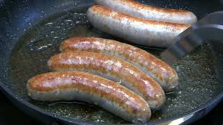 How to fry sausages properly in a pan I