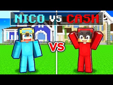 EPIC Minecraft HOUSE Showdown: Cash vs Nico! Who wins?!