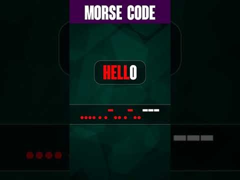 HELLO in Morse Code #shorts 📢