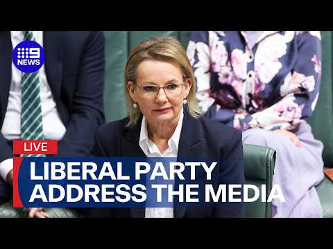 #LIVE: Liberal Party address the media over leadership vote | 9 News Australia